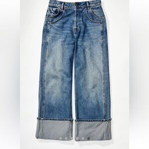 We The Free Final Countdown Cuffed Wide Leg Boyfriend Jeans size 30 people